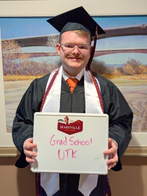 Photo of Connor Gahagan '25, one of Maryville College's impressive graduates