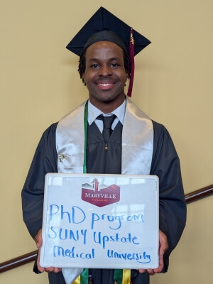 Photo of Michael Bailey '25, one of the impressive Maryville College graduates of the most recent academic year