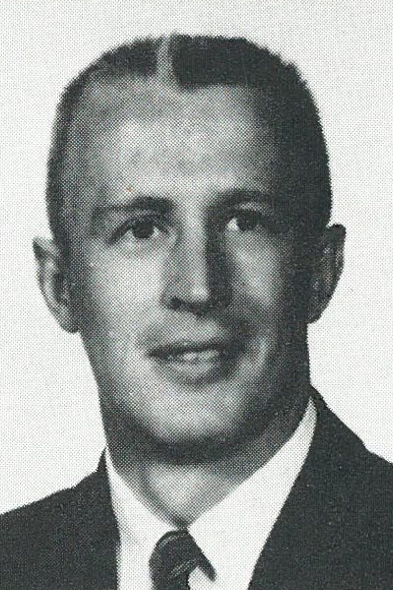 Black and white photo of Dr. Robert Ramger, taken sometime in the 1960s.