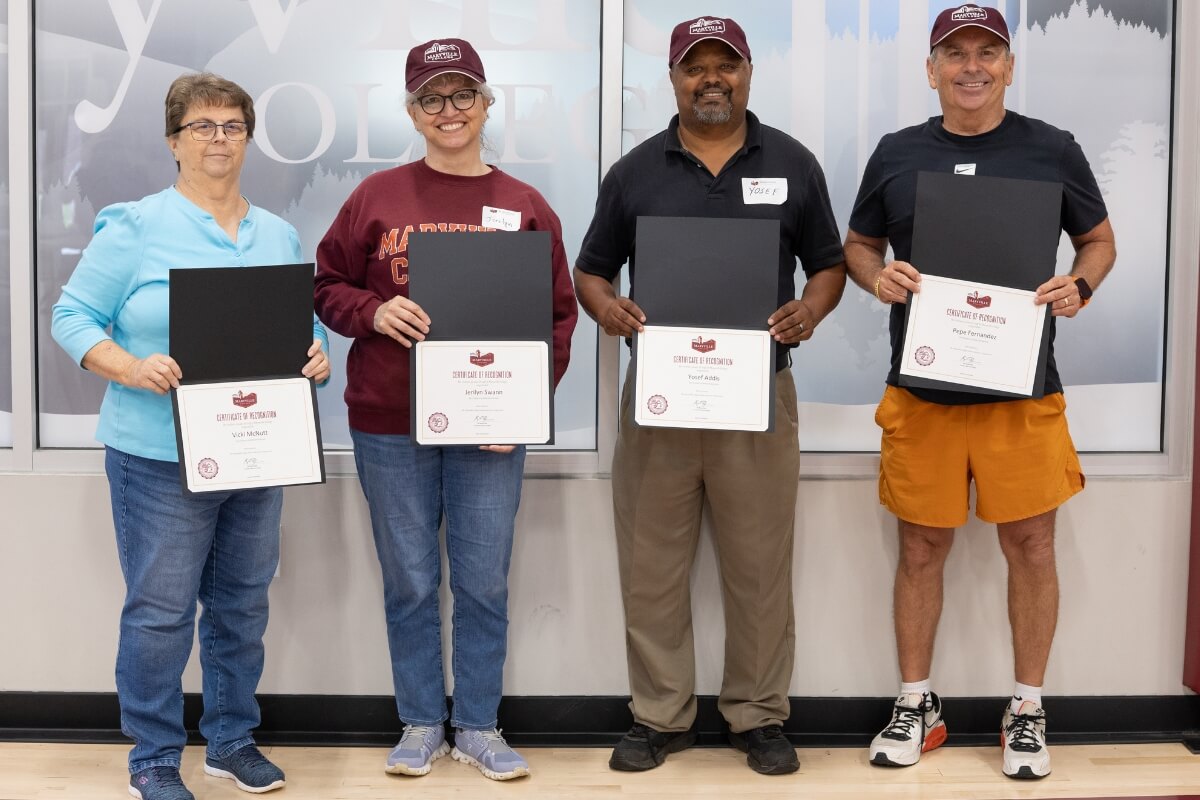 Photo of the longest-serving staff members at Staff Day 2025