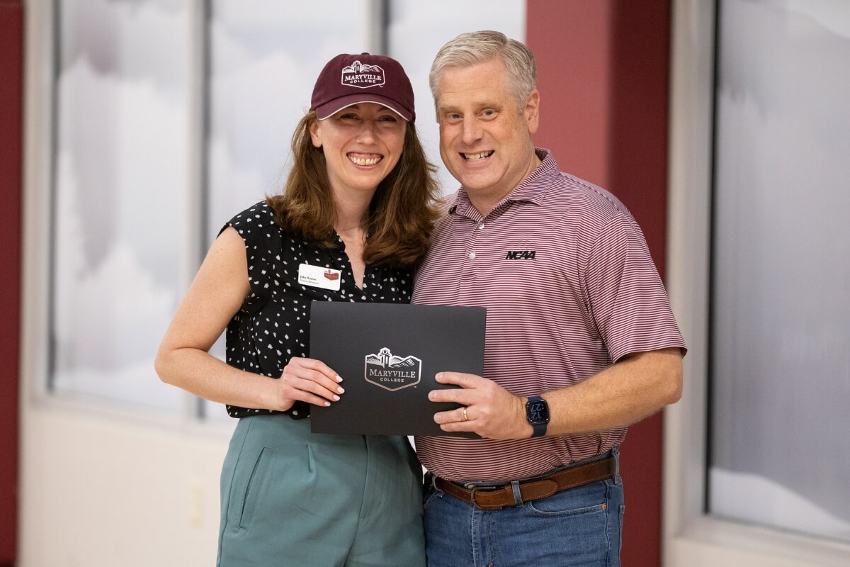 Photo of Julie Beaton and Dr. Bryan Coker
