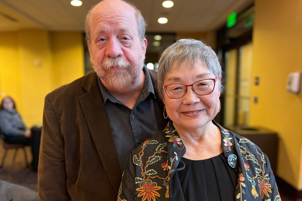 Photo of Dr. Kathie Shiba and her husband