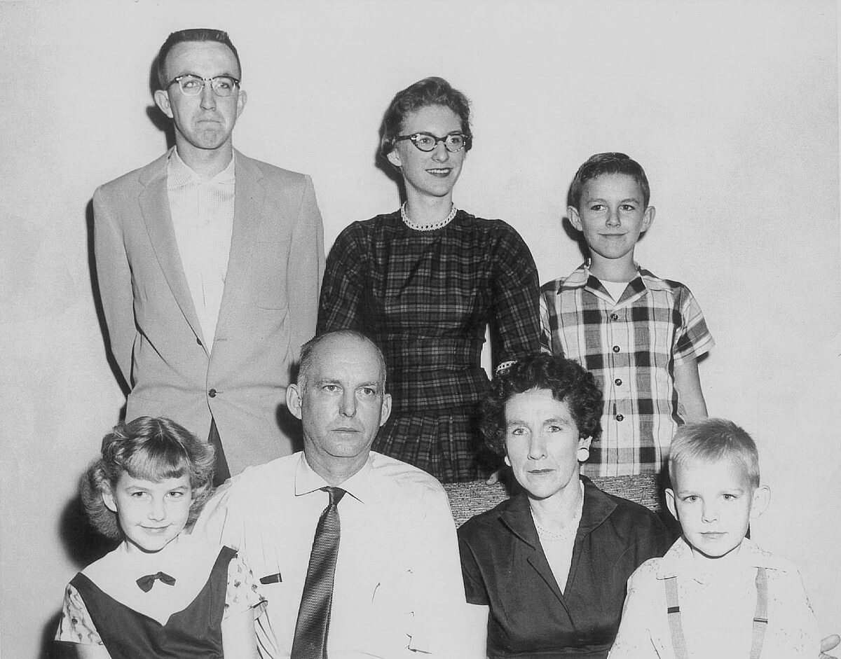Photo of the Wilkinson family in the mid-1950s. The family would give $1 million in honor of their late mother to establish the Maryville College Honors Program