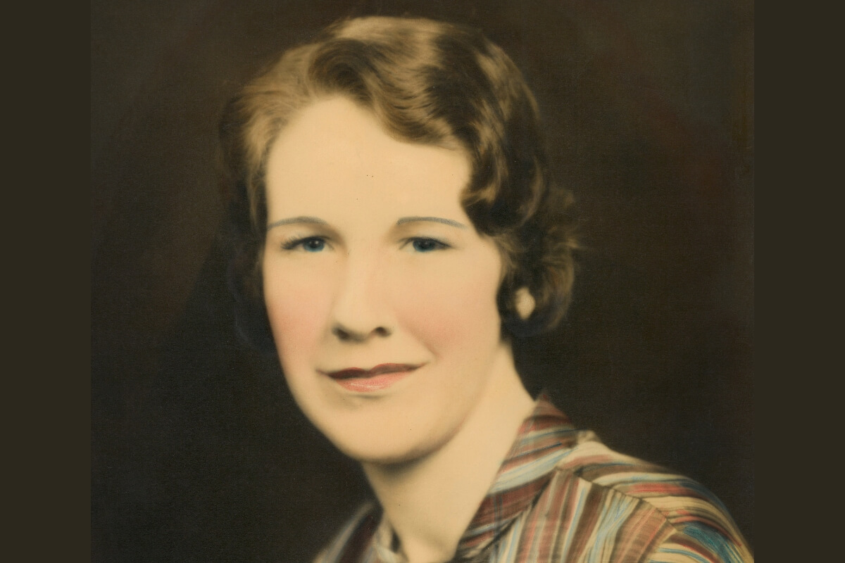 Photo of Myrtle Coker Wilson '53 in the 1960s, in whose name the Maryville College Honors Program will be established.