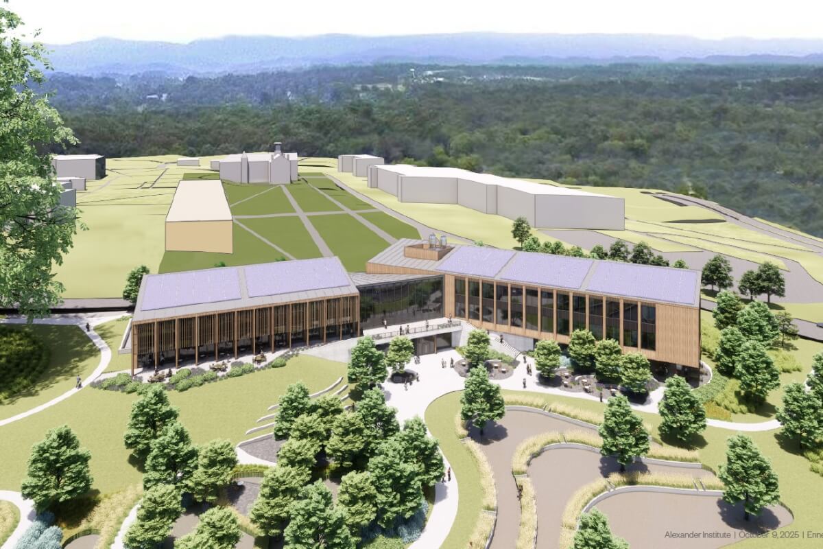 Architectural rendering of the Maryville College Alexander Institute.