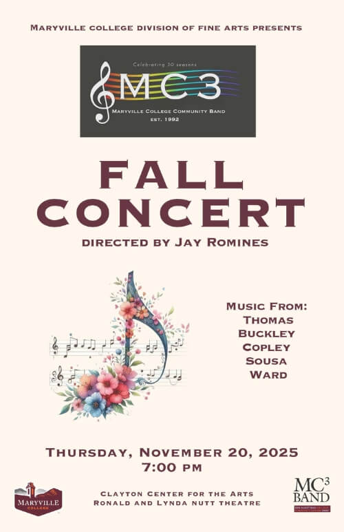 MC3 Band fall concert 2025 poster