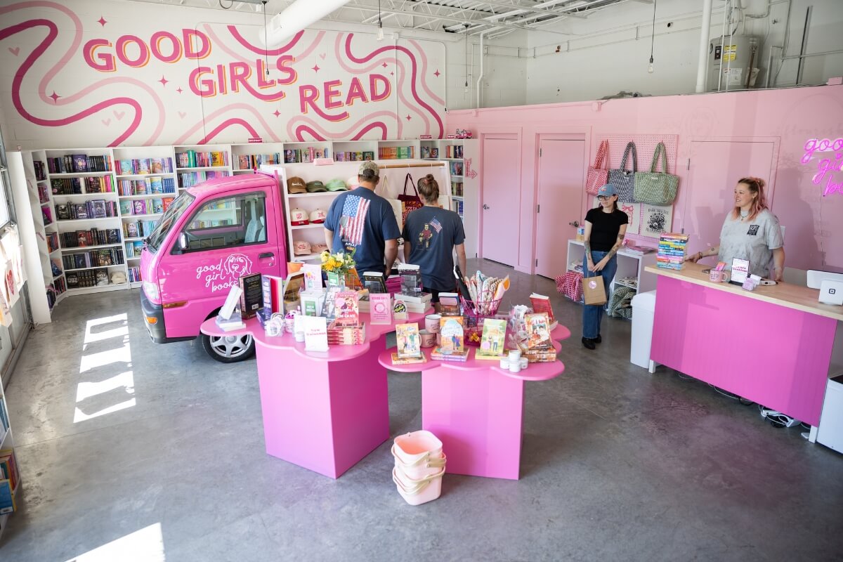 Photo of the interior of Good Girl Books