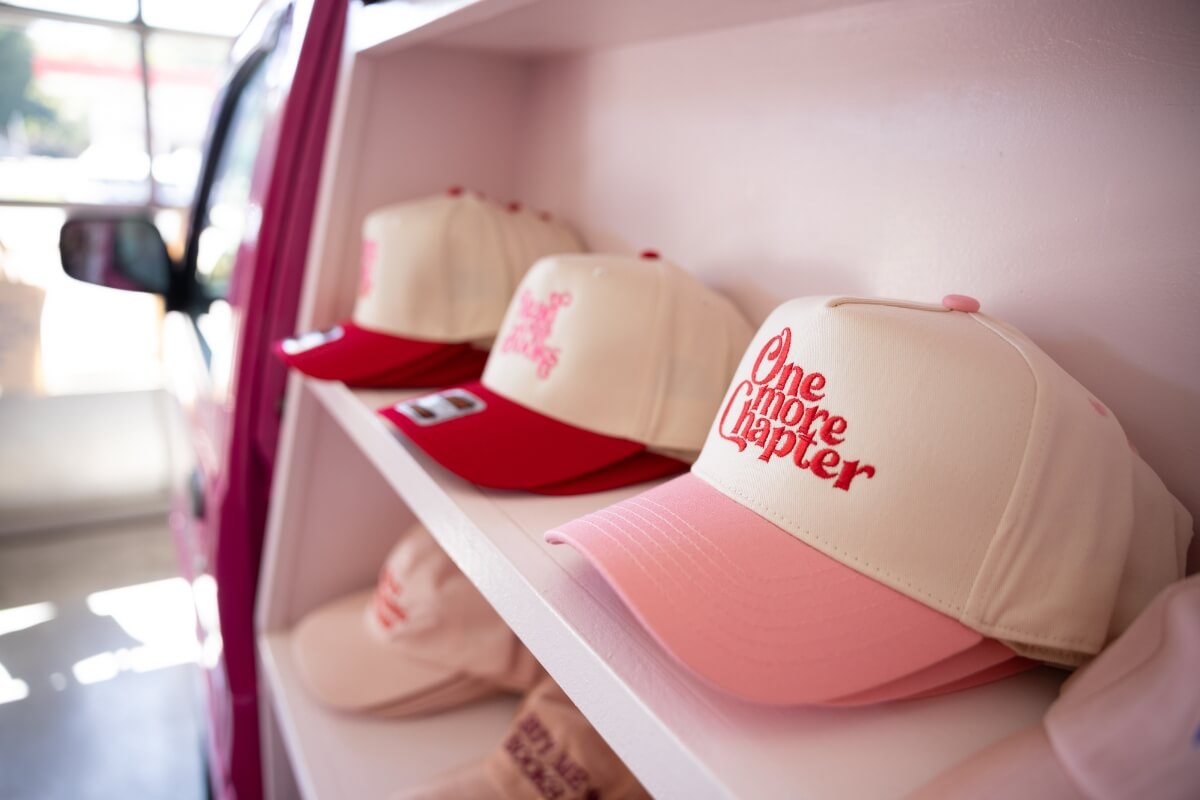 Photo of a row of hats