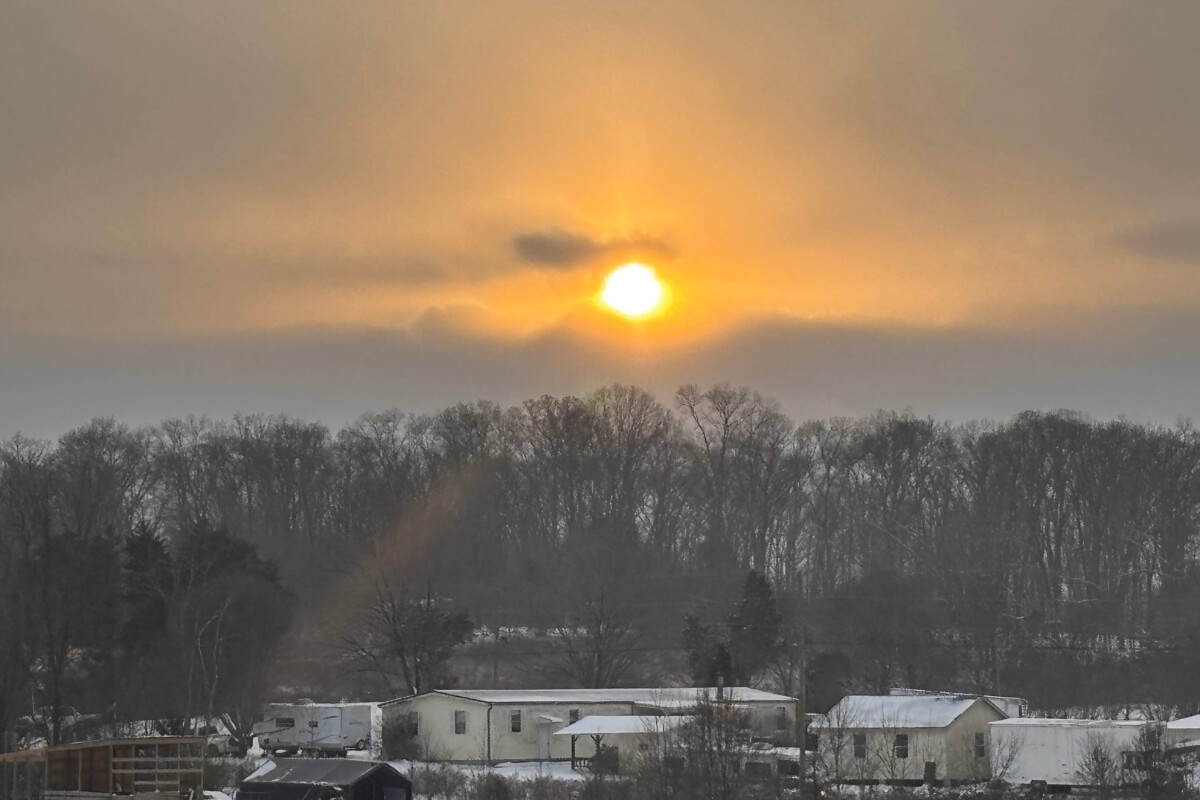 Photo of artwork in the 2026 Maryville College senior art show