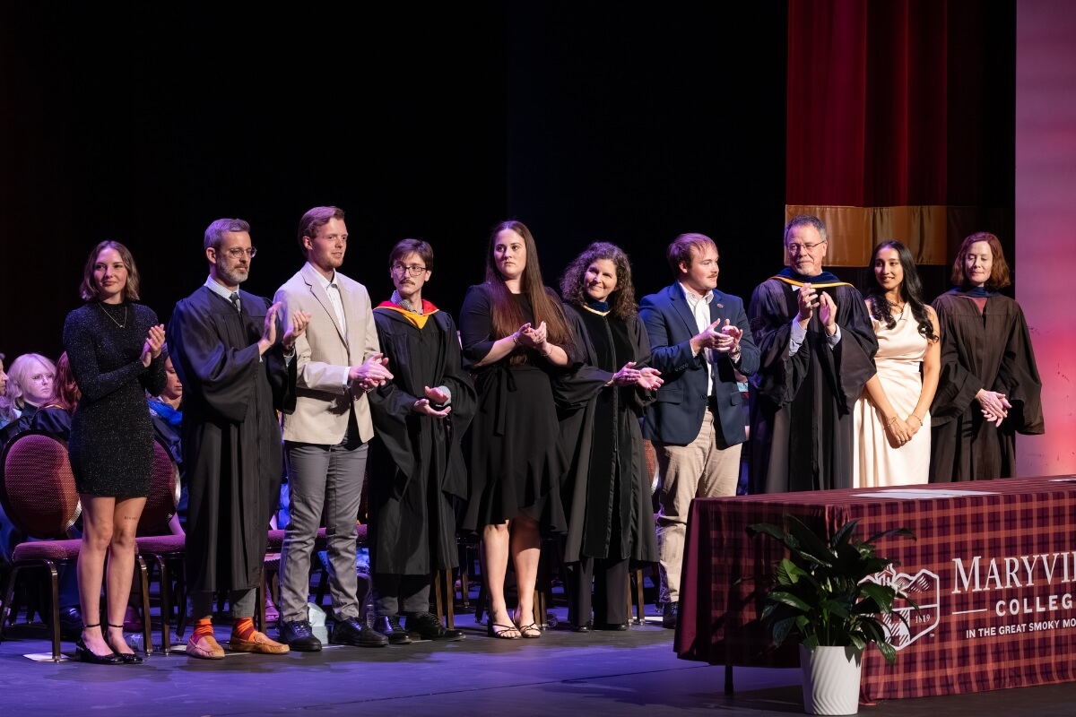 Photo of finalists for the Maryville College Outstanding Senior Award