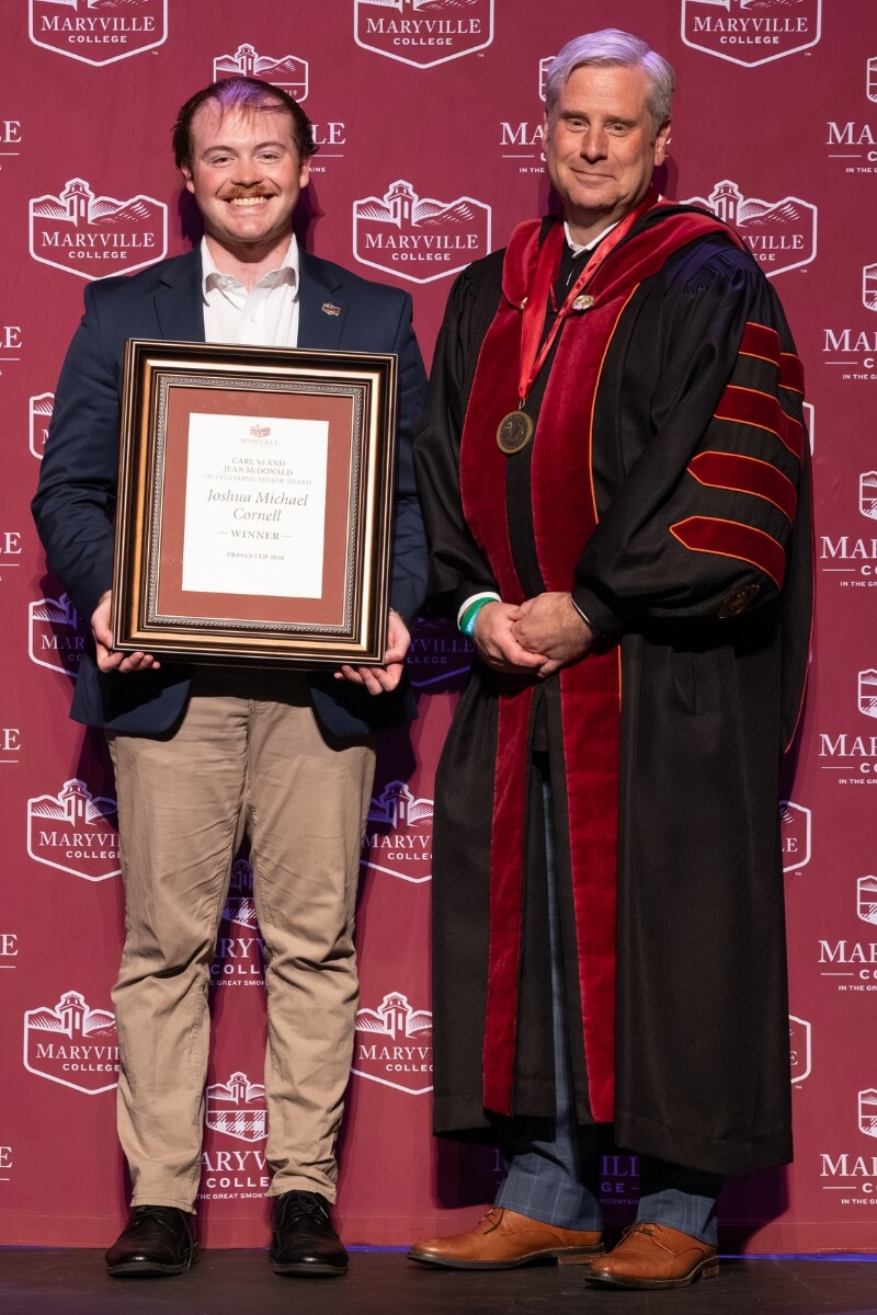 Photo of Josh Cornell and Dr. Bryan Coker