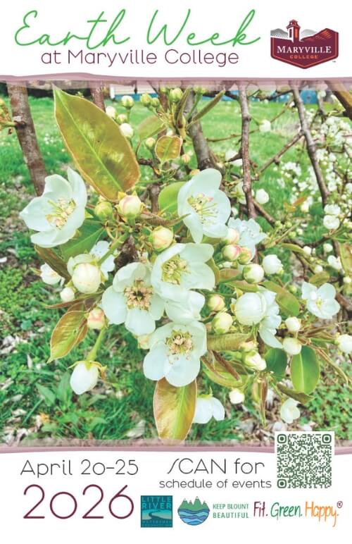 Photo of poster for Earth Week at Maryville College 2026