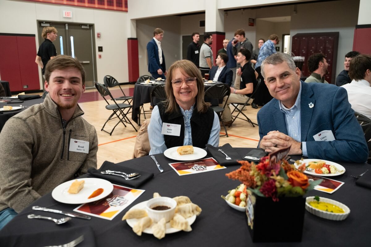 Photo of the First Pitch Banquet on Feb. 7, 2026, celebrating the 150th anniversary of Maryville College baseball