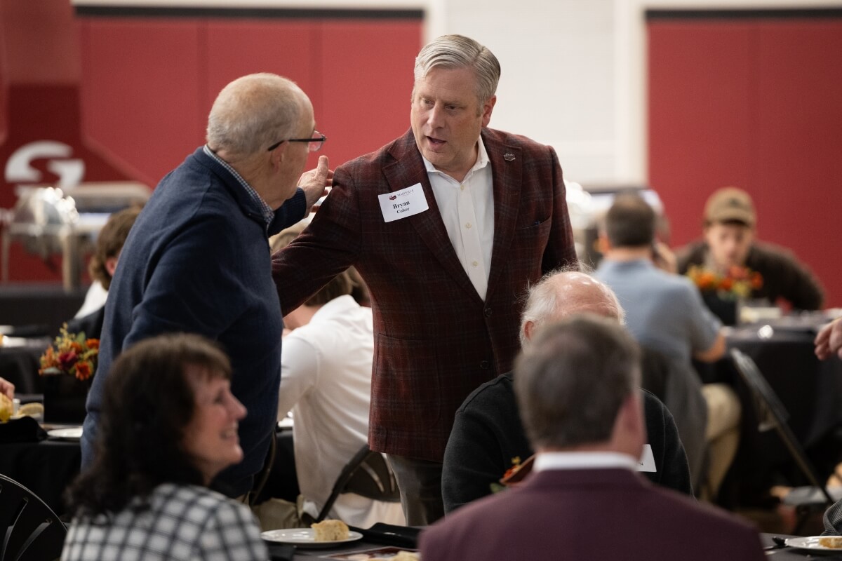 Photo of the First Pitch Banquet on Feb. 7, 2026, celebrating the 150th anniversary of Maryville College baseball