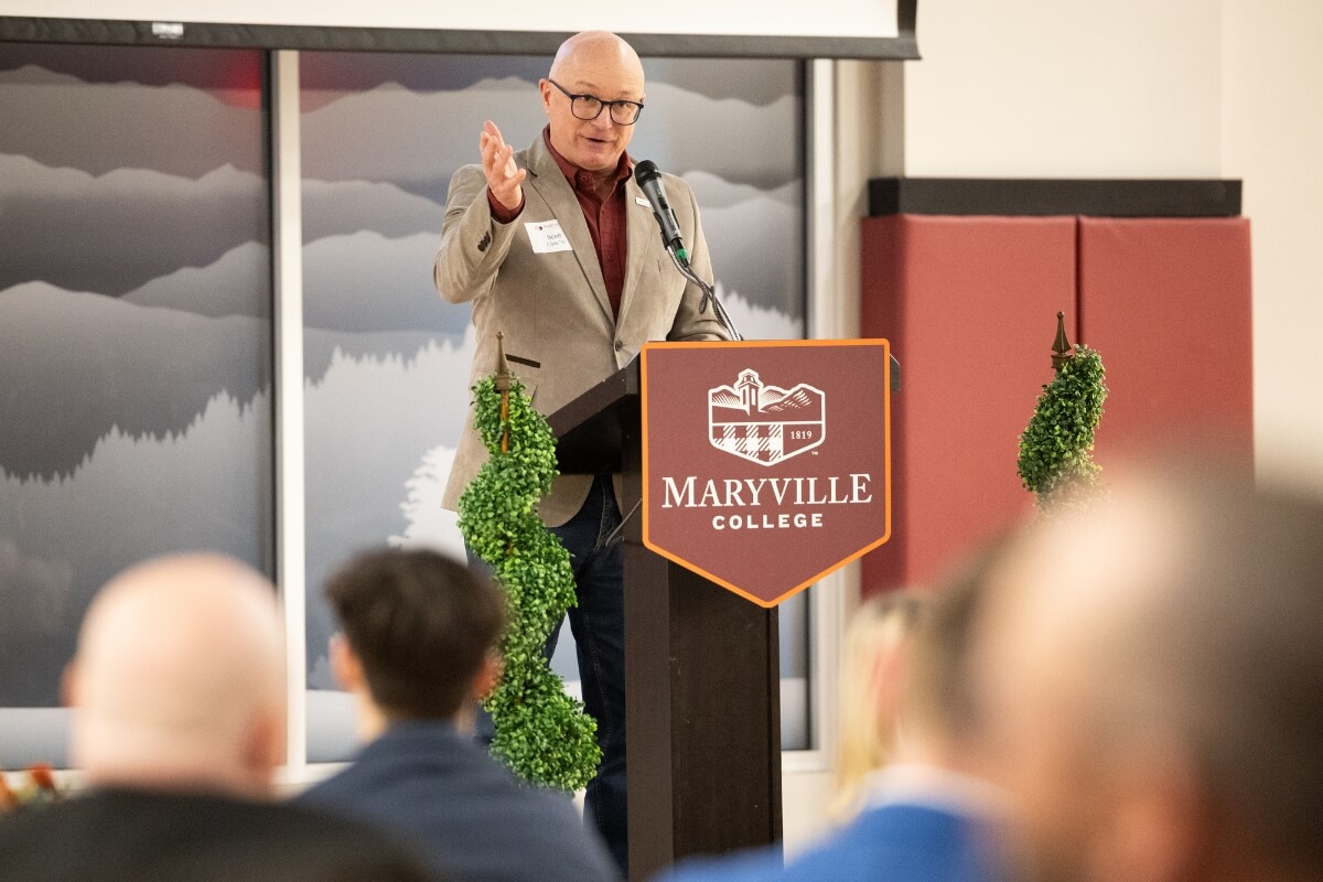 Photo of the First Pitch Banquet on Feb. 7, 2026, celebrating the 150th anniversary of Maryville College baseball