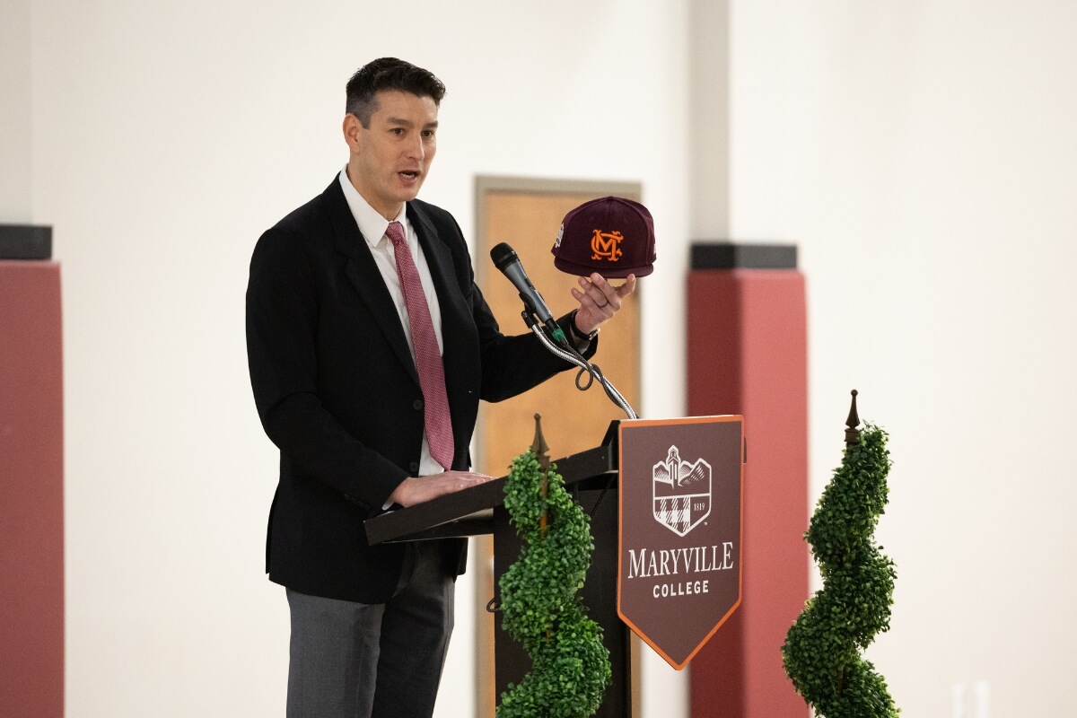 Photo of the First Pitch Banquet on Feb. 7, 2026, celebrating the 150th anniversary of Maryville College baseball