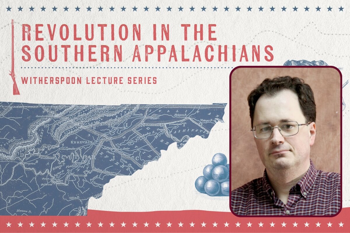 Photo of Dr. Michael Lynch on the Witherspoon Lecture Series graphic