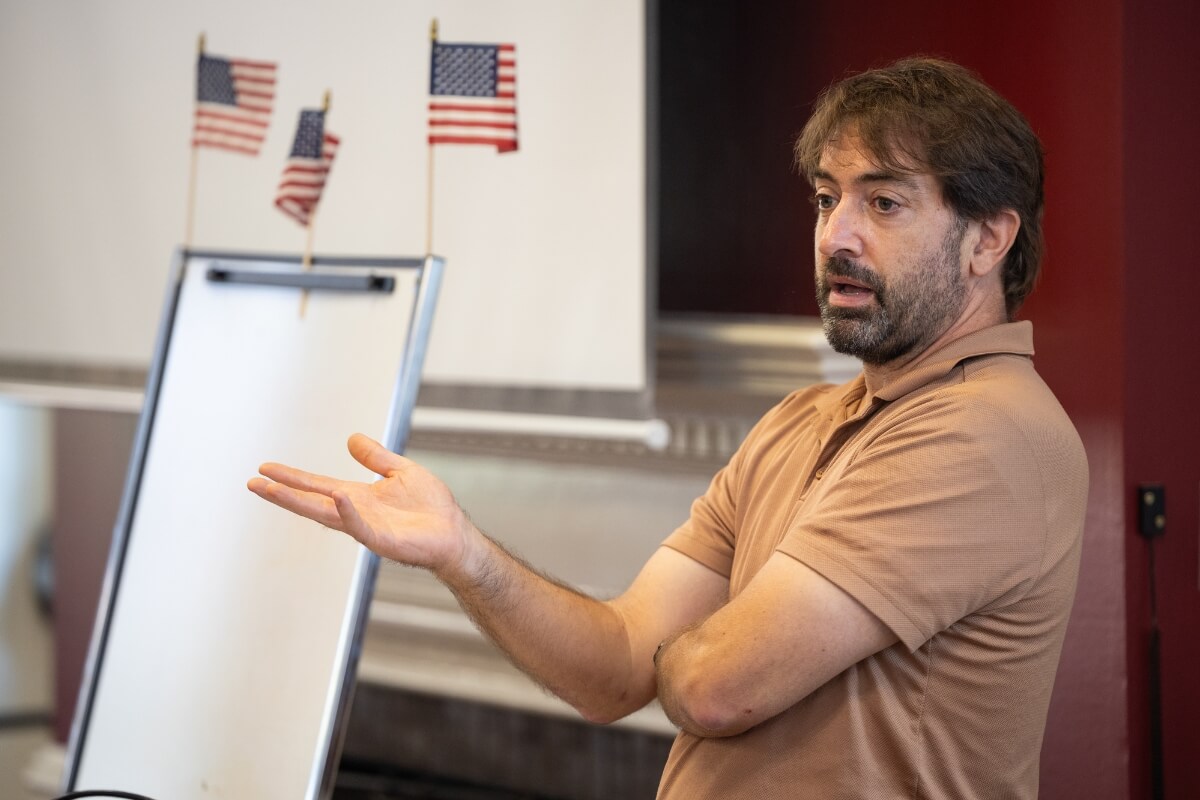 Photo of Dr. Aaron Astor, the first speaker of this year's Maryville College Witherspoon Lecture Series.