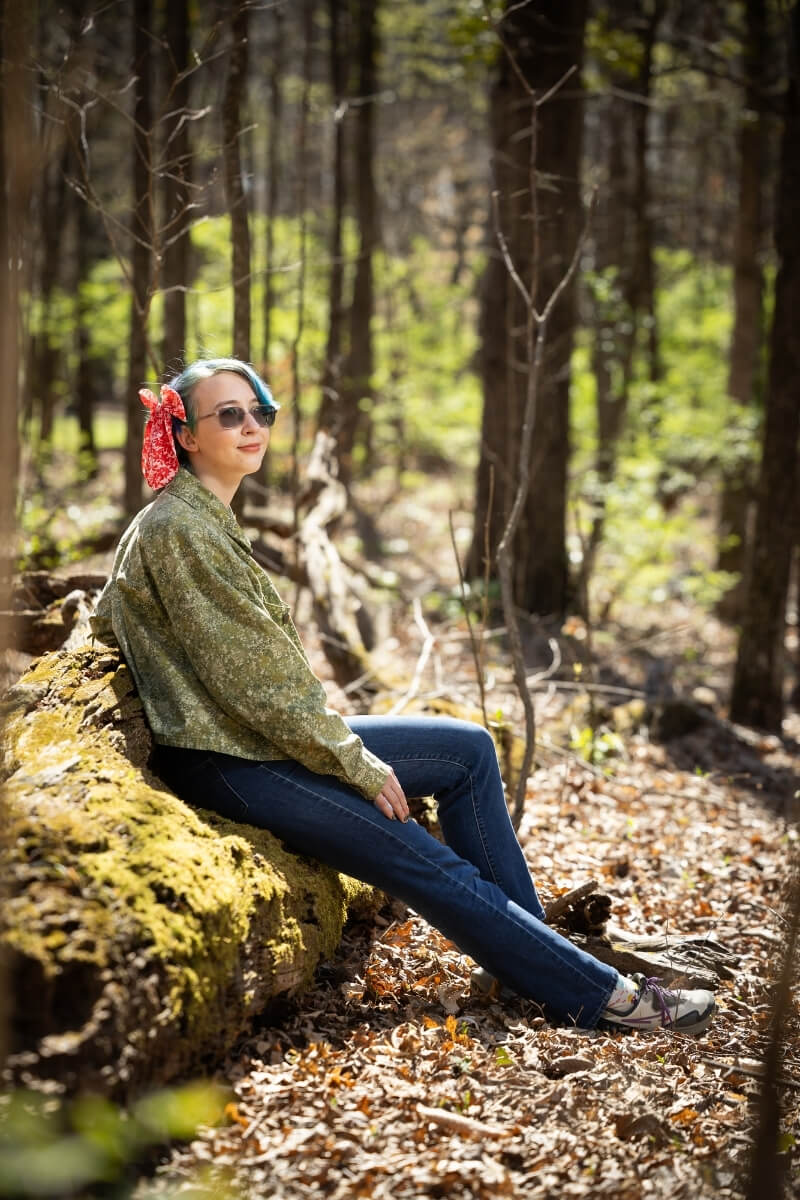 Photo of Gianna Mantegna, a Maryville College junior who landed a summer internship at Harvard Forest