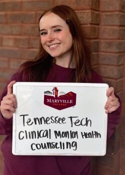 Photo of one of many recent Maryville College graduates with impressive plans