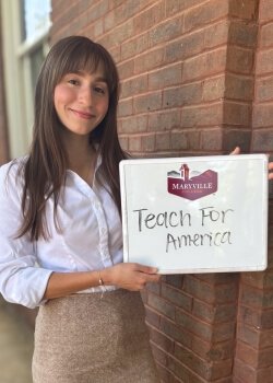 Photo of one of many recent Maryville College graduates with impressive plans
