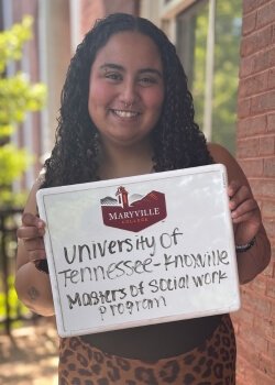 Photo of one of many recent Maryville College graduates with impressive plans